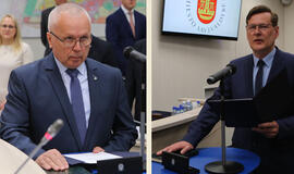 Klaipėdos mero pavaduotojai - A. Cesiulis ir A. Barbšys