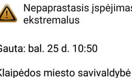 Praneša apie pratybas Malkų įlankoje ir prašo rimties