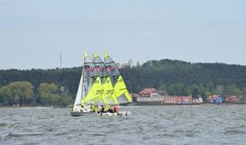 Beveik 200 buriuotojų Nidoje orai nepašykštėjo iššūkių