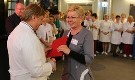 Respublikinėje Klaipėdos ligoninėje pasveikinti slaugytojai