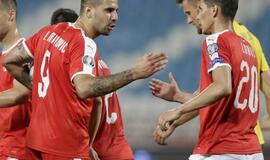 Serbija sutriuškino Lietuvos futbolo rinktinę