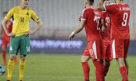 Serbija sutriuškino Lietuvos futbolo rinktinę