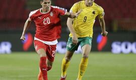 Serbija sutriuškino Lietuvos futbolo rinktinę