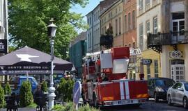 Klaipėdos senamiestyje kilo gaisras