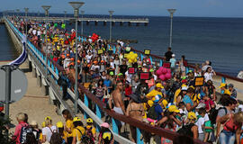 Palangoje - išskirtinis pirmasis pasimatymas su jūra