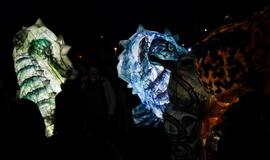 „Plasticiens Volants“ spektaklis "Perlas"Klaipėdos piliavietėje