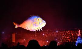 „Plasticiens Volants“ spektaklis "Perlas"Klaipėdos piliavietėje