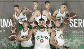 Lietuviai su serbais žais vilkėdami retro apranga