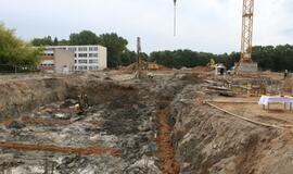 Klaipėdos futbolo mokyklos statybų pradžia