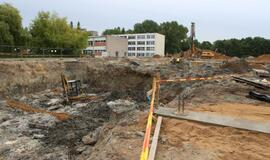 Klaipėdos futbolo mokyklos statybų pradžia