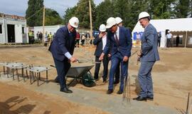 Klaipėdos futbolo mokyklos statybų pradžia