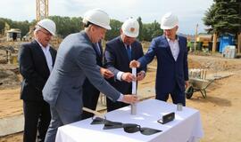 Klaipėdos futbolo mokyklos statybų pradžia