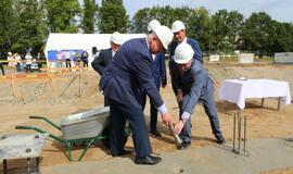 Klaipėdos futbolo mokyklos statybų pradžia