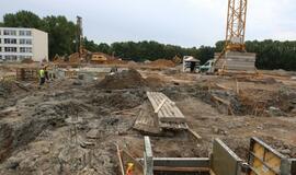 Klaipėdos futbolo mokyklos statybų pradžia