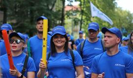 Apdovanojo šventinės eisenos kolektyvus