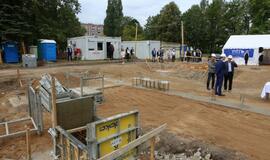 Klaipėdos futbolo mokyklos statybų pradžia