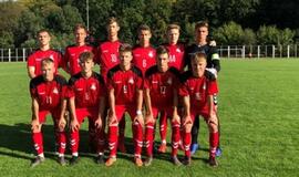 Lietuvos 17-mečių futbolo rinktinė neatsilaikė prieš danus