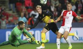 „Borussia“ futbolininkai iškovojo pergalę Prahoje, „SSC Napoli“ prarado taškus Belgijoje