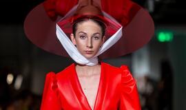 Manekenės žingsniavo didžiuliame ofise