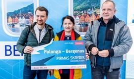 Į Bergeną iš Palangos oro uosto pakilo pirmasis lėktuvas