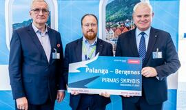 Į Bergeną iš Palangos oro uosto pakilo pirmasis lėktuvas