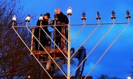 Klaipėdoje įžiebta didžioji menora