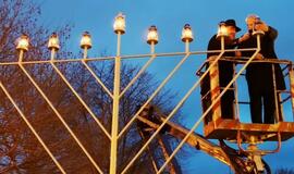 Klaipėdoje įžiebta didžioji menora