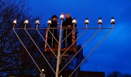 Klaipėdoje įžiebta didžioji menora