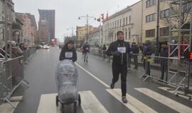 Lietus bėgusiųjų Laisvės gynėjų keliu klaipėdiečių neišgąsdino