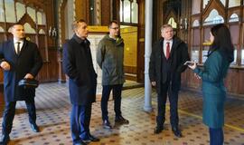 Susisiekimo ministras Klaipėdos centriniame pašte