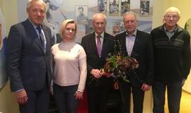 Algirdą Plungę 80-ojo gimtadienio proga sveikino Klaipėdos valdžios ir sporto bendruomenė