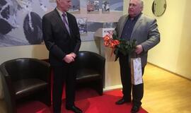 Algirdą Plungę 80-ojo gimtadienio proga sveikino Klaipėdos valdžios ir sporto bendruomenė