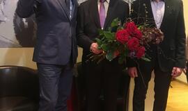 Algirdą Plungę 80-ojo gimtadienio proga sveikino Klaipėdos valdžios ir sporto bendruomenė