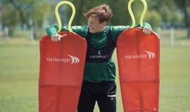 „Kauno Žalgirio“ futbolininkų pamokėlė: kaip švęsti įvarčius laikantis saugaus atstumo