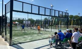 Šalia Klaipėdos - padelio teniso aiktšyno atidarymas