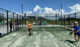 Šalia Klaipėdos - padelio teniso aiktšyno atidarymas