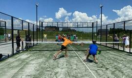 Šalia Klaipėdos - padelio teniso aiktšyno atidarymas