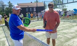 Šalia Klaipėdos - padelio teniso aiktšyno atidarymas