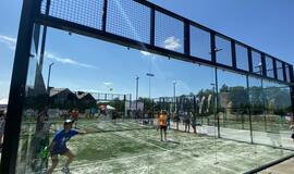 Šalia Klaipėdos - padelio teniso aiktšyno atidarymas