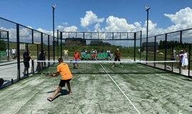 Šalia Klaipėdos - padelio teniso aiktšyno atidarymas