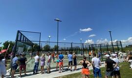 Šalia Klaipėdos - padelio teniso aiktšyno atidarymas