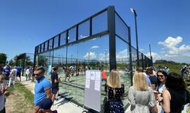 Šalia Klaipėdos - padelio teniso aiktšyno atidarymas