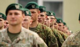 Dragūnų batalione į atsargą išlydėti kariai