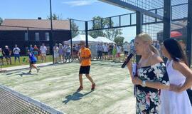 Šalia Klaipėdos - padelio teniso aiktšyno atidarymas