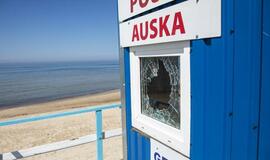 Vandalai apgadino Palangos gelbėtojų postą