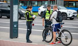 Dviratininkų eismo saugumui – sustiprintas pareigūnų dėmesys