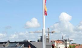 Piliavietėje iškilmingai pakelta valstybės vėliava