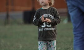 Senjorams karių pasisveikinimas su šūviu iš istorinio pabūklo