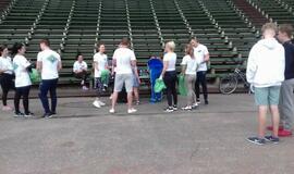 Gamtos ir sporto mylėtojai švarino Vasaros estrados apylinkes