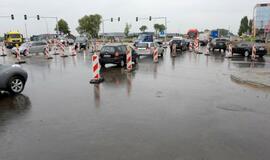 Automobilių spūstys Klaipėdoje